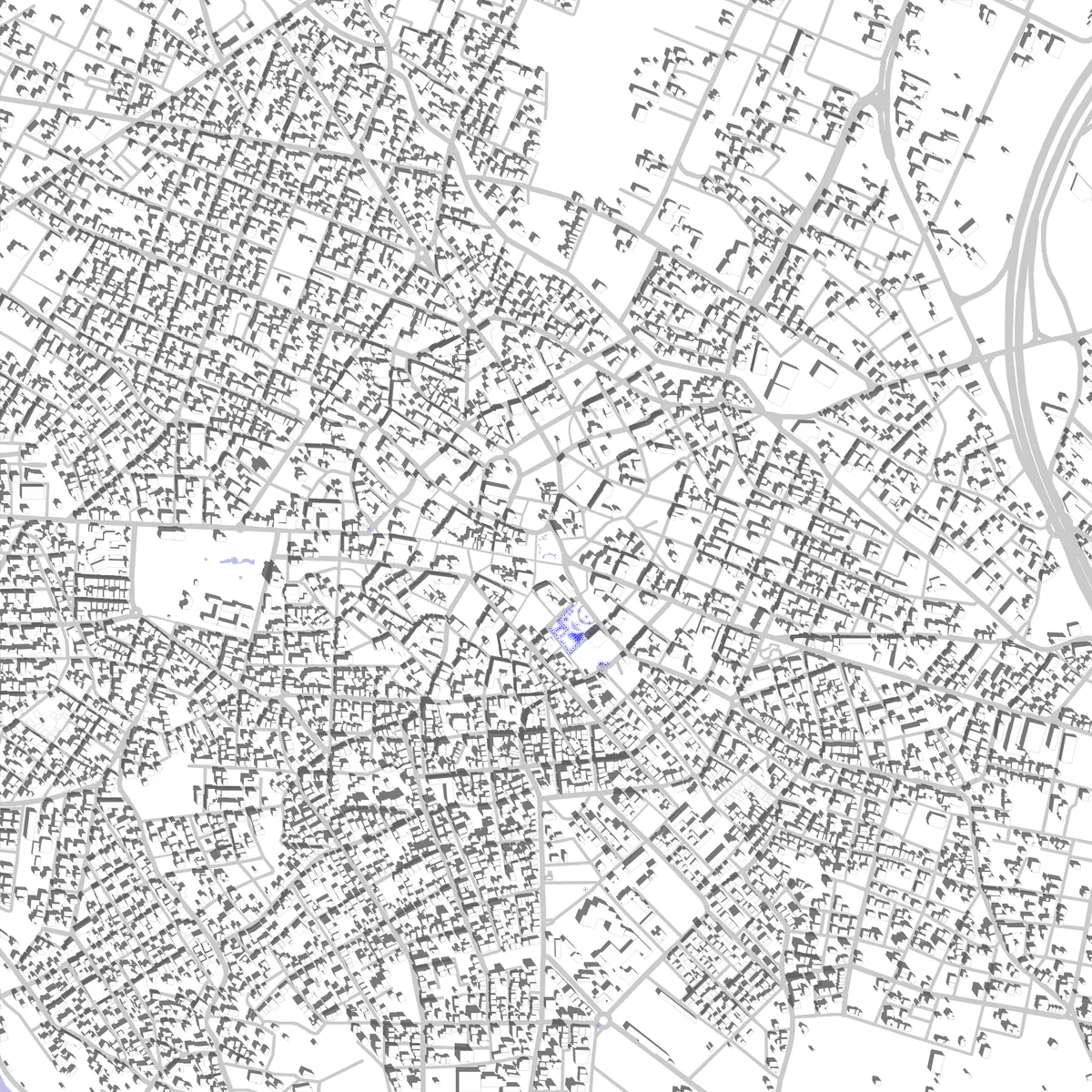 Katerini Lageplan (2,5 km)