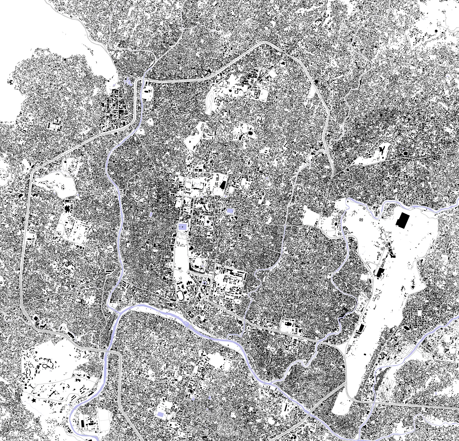 Kathmandu figure ground plan