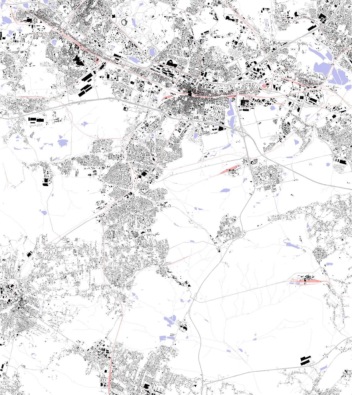 Katowice figure ground plan