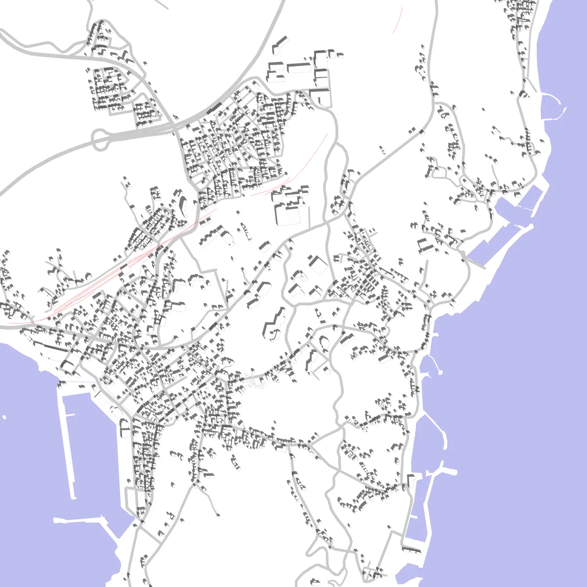 Katsuura Lageplan (2,5 km)