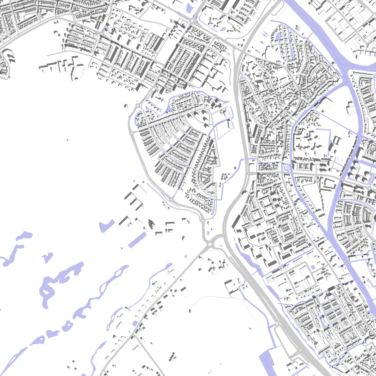 Katwijk Lageplan (2,5 km)