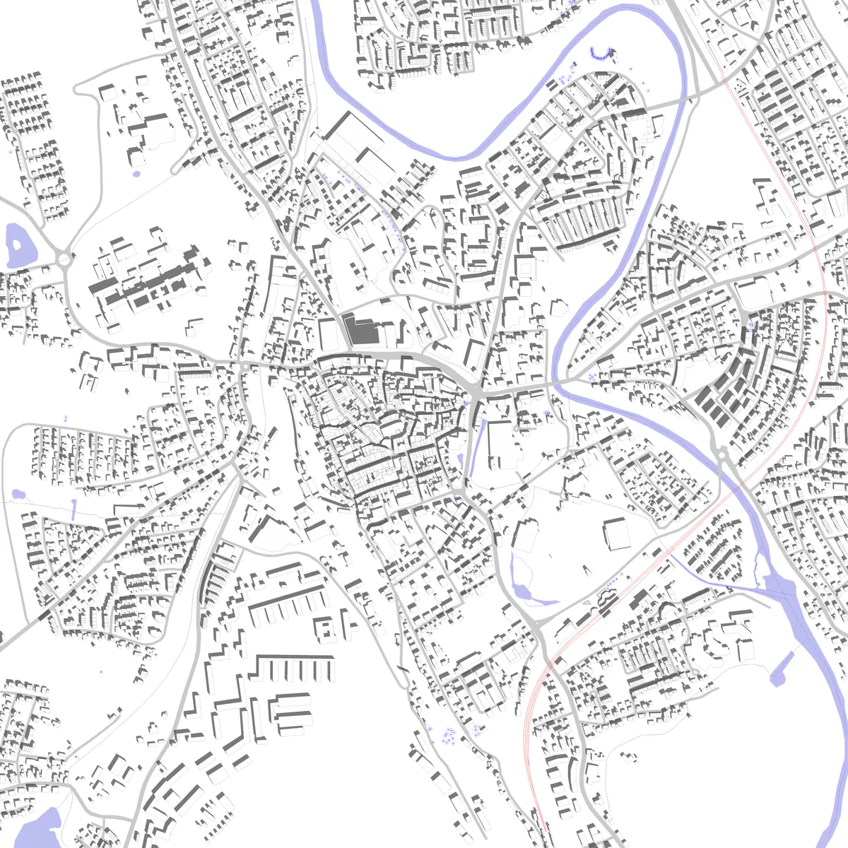 Kaufbeuren Lageplan (2,5 km)