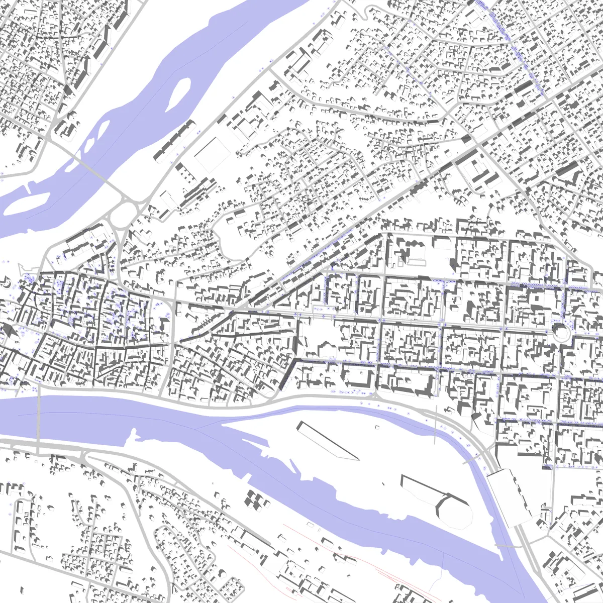 Kaunas site plan (2.5 km)