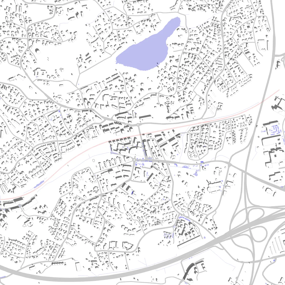 Kauniainen asemapiirros (2,5 km)
