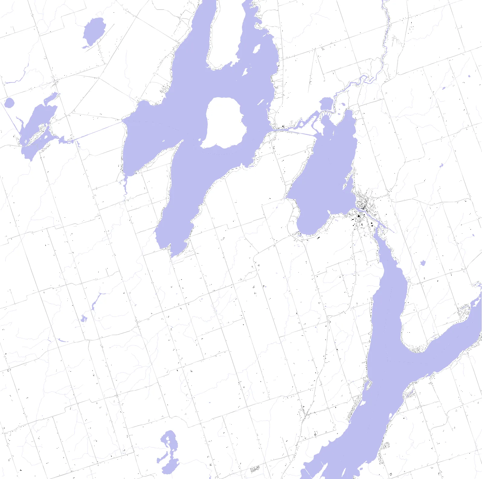 Kawartha Lakes Schwarzplan
