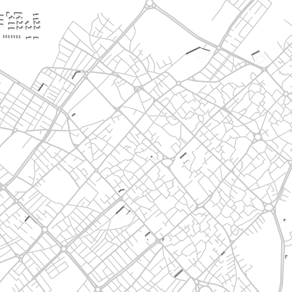 Kazerun Lageplan (2,5 km)