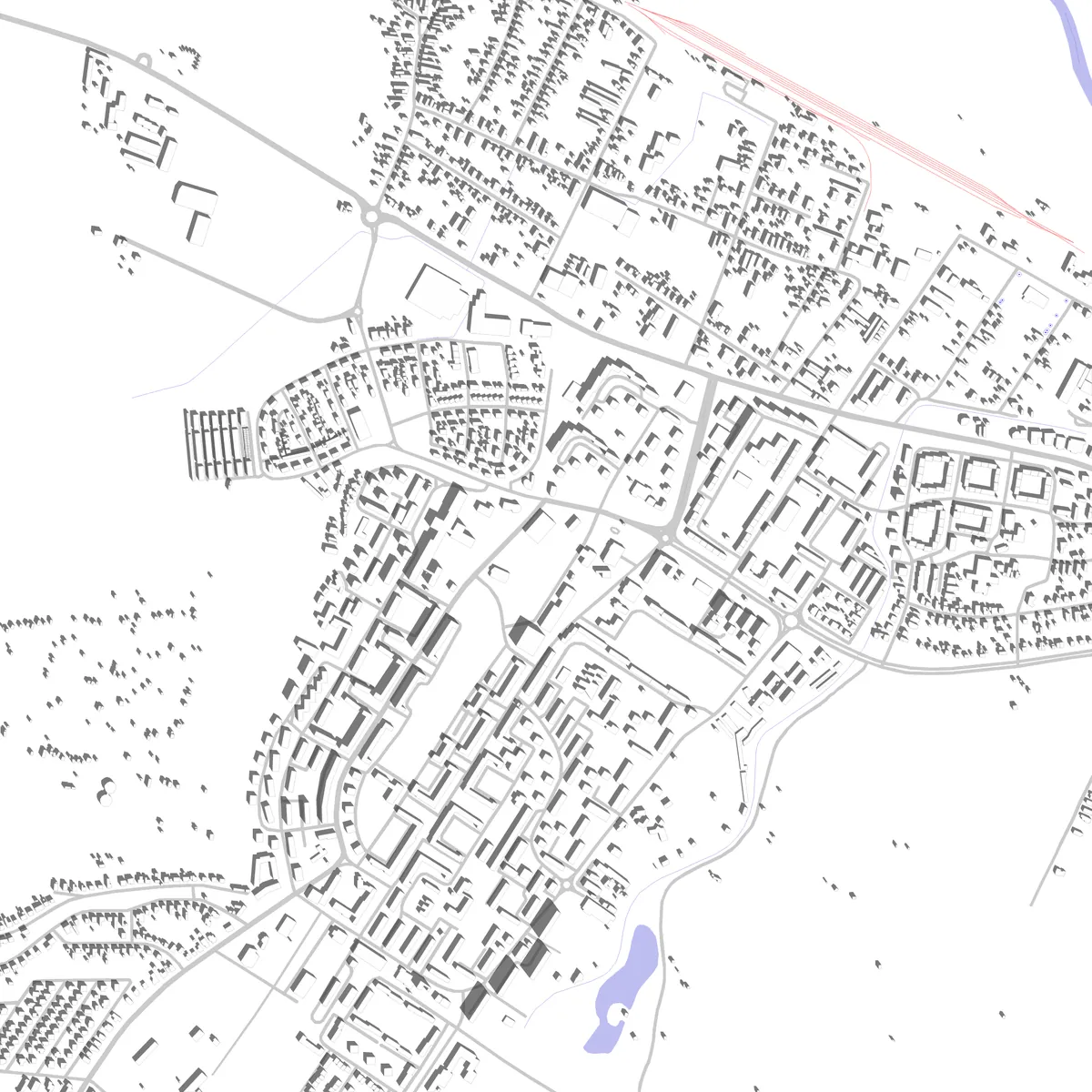 Kazincbarcika Lageplan (2,5 km)