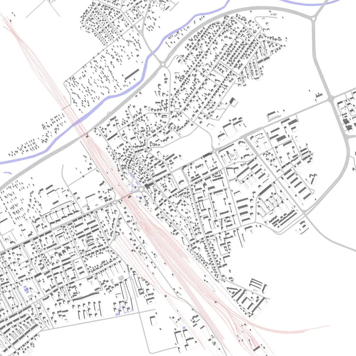 Kędzierzyn-Koźle plan zagospodarowania (2,5 km)