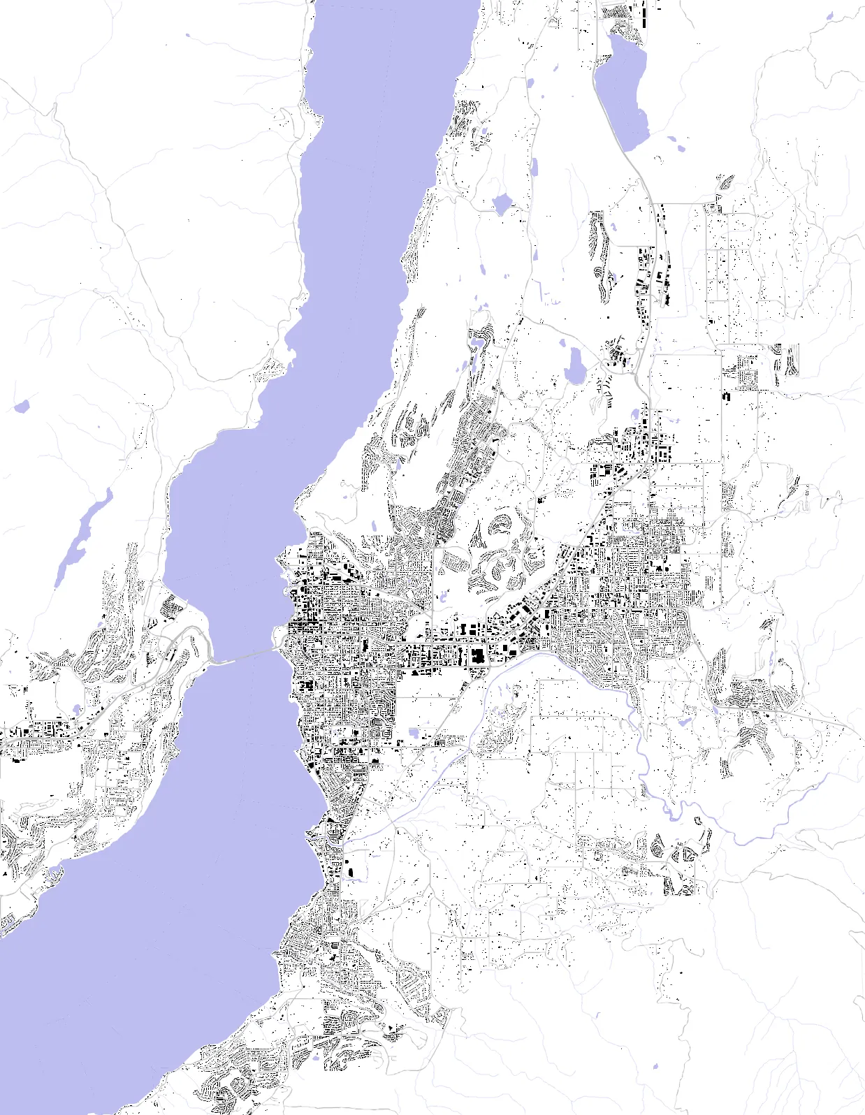 Kelowna Schwarzplan