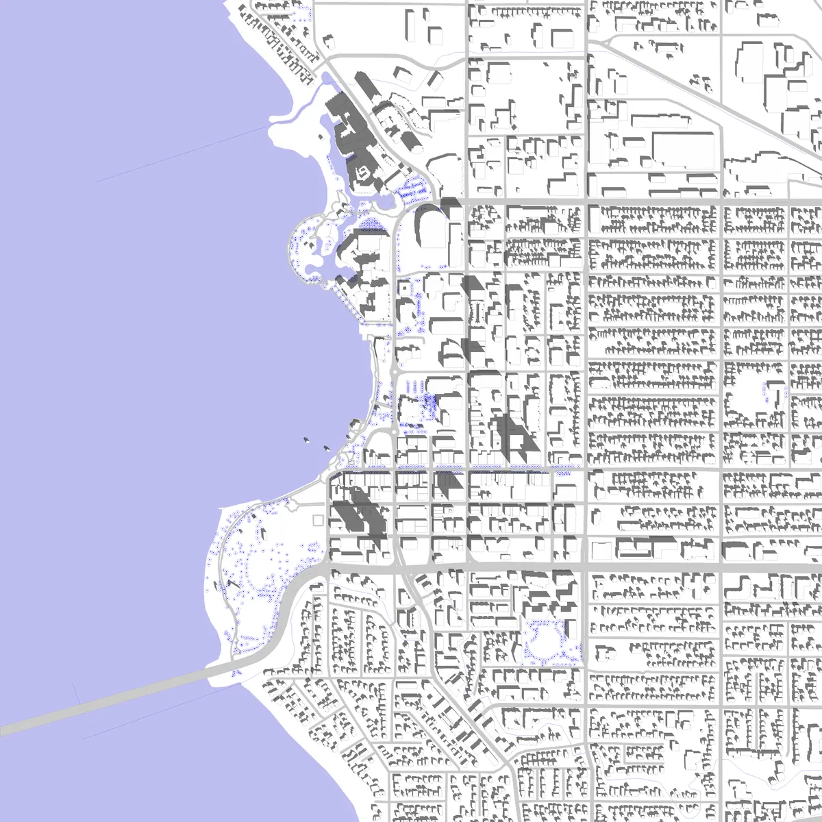 Kelowna Lageplan (2,5 km)