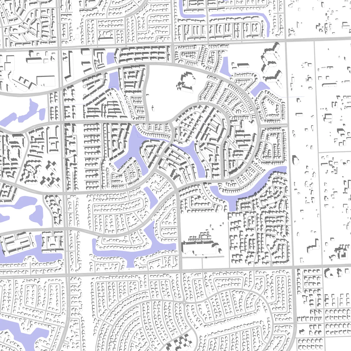 Kendale Lakes Lageplan (2,5 km)