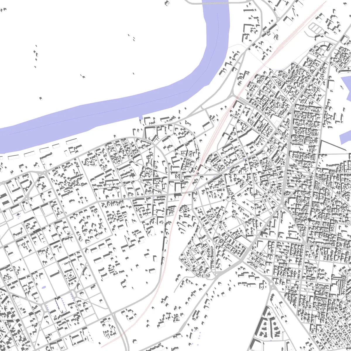 Kénitra Lageplan (2,5 km)