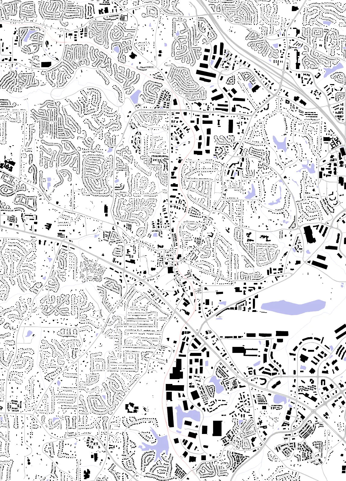 Kennesaw figure ground plan