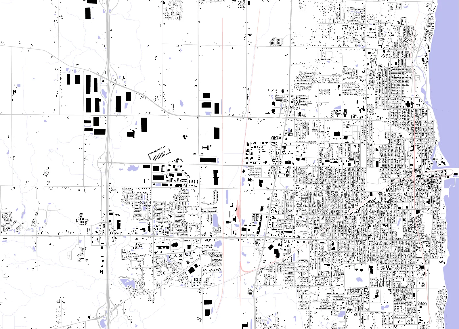 Kenosha figure ground plan