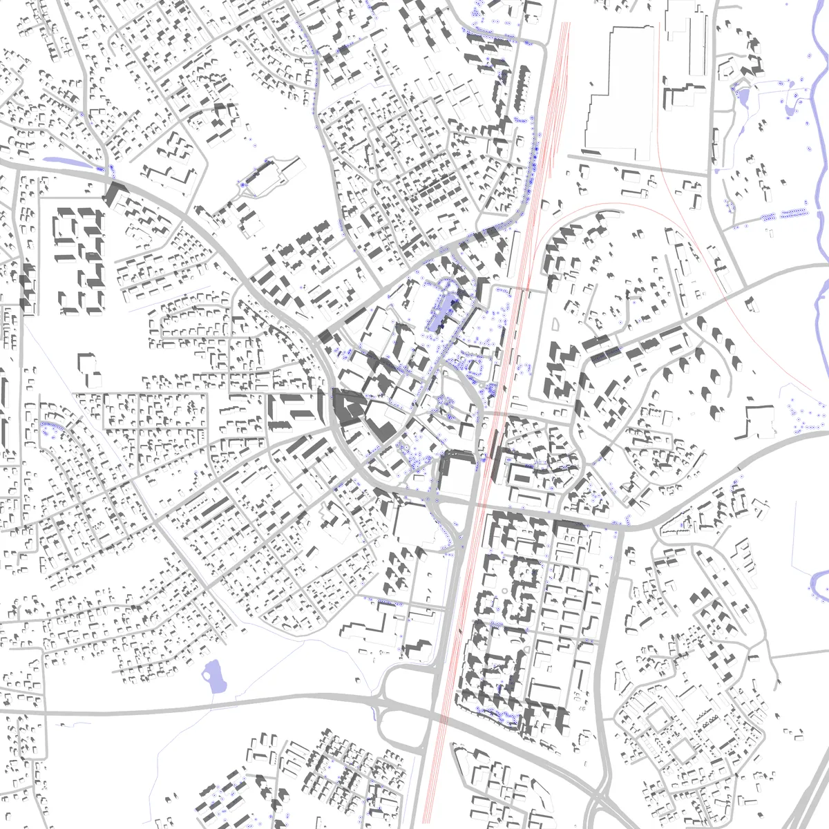 Kerava site plan (2.5 km)