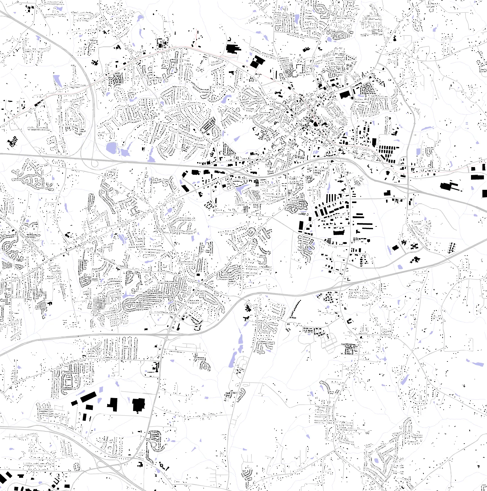 Kernersville figure ground plan