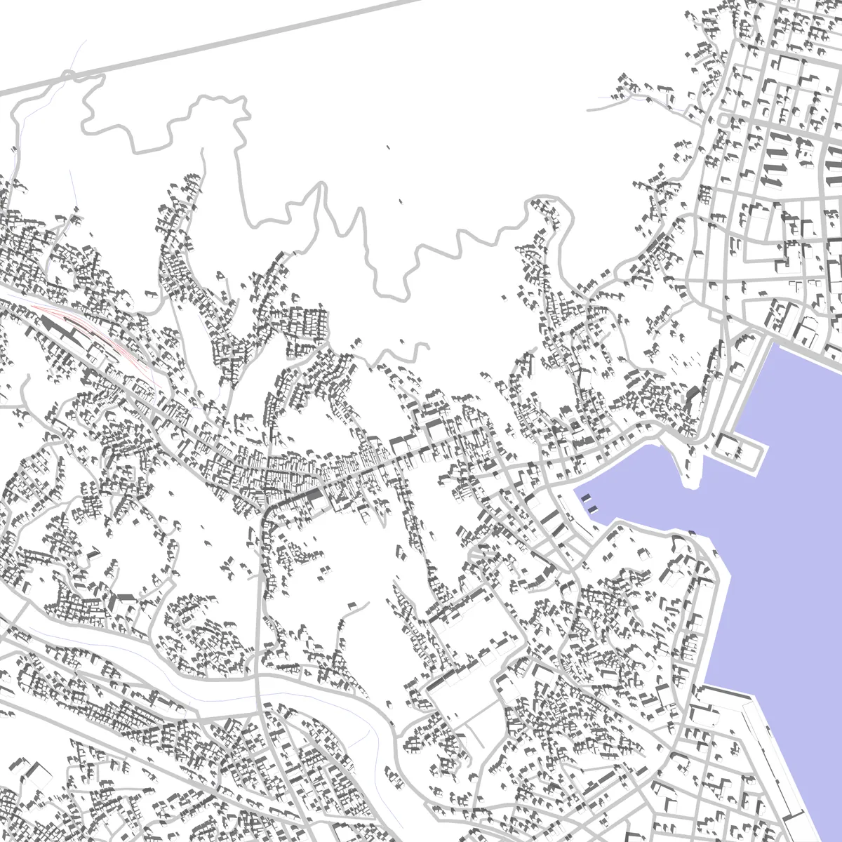Kesennuma site plan (2.5 km)