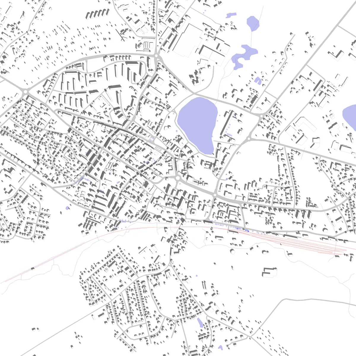 Kętrzyn plan zagospodarowania (2,5 km)