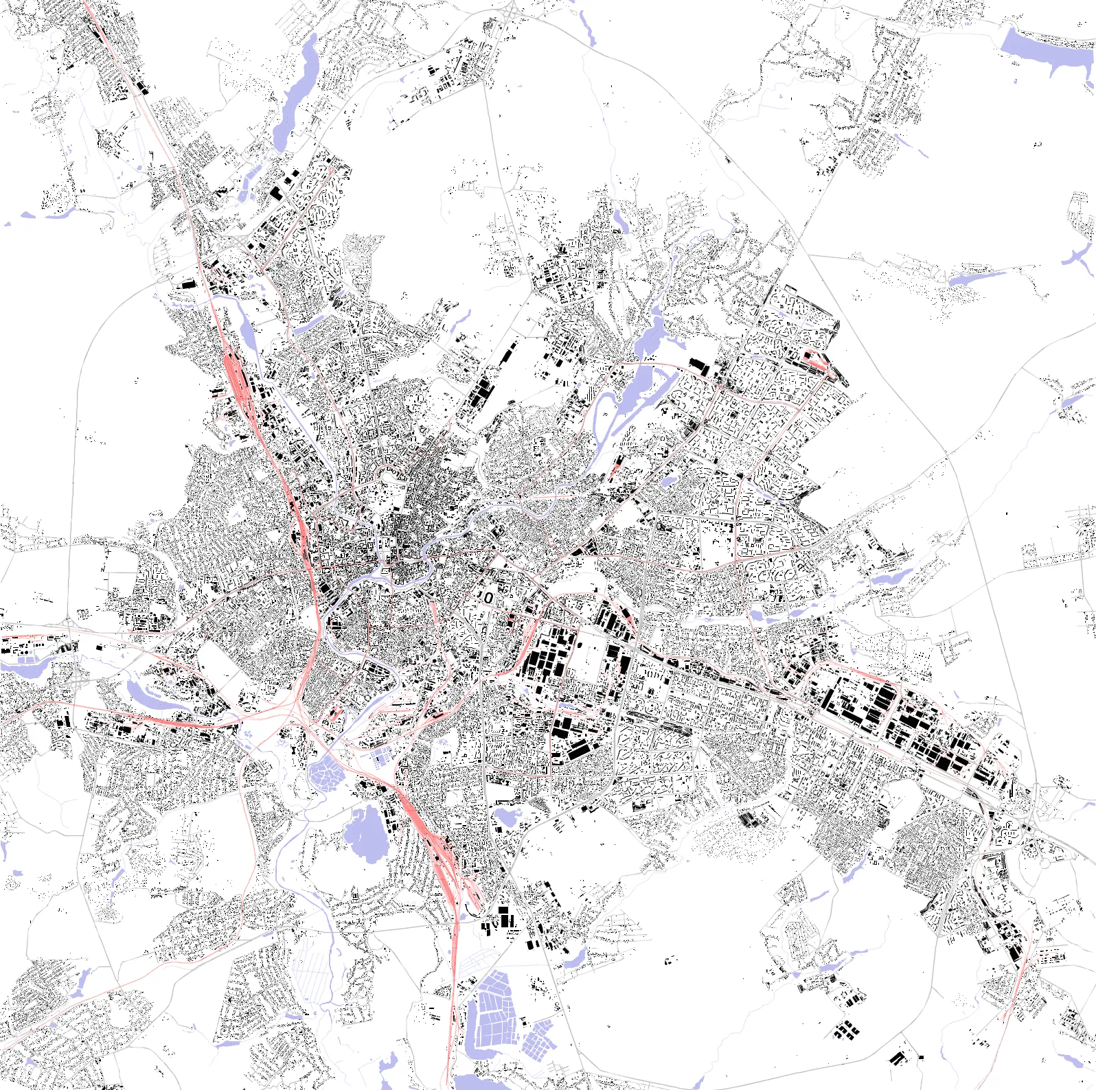 Kharkiv figure ground plan
