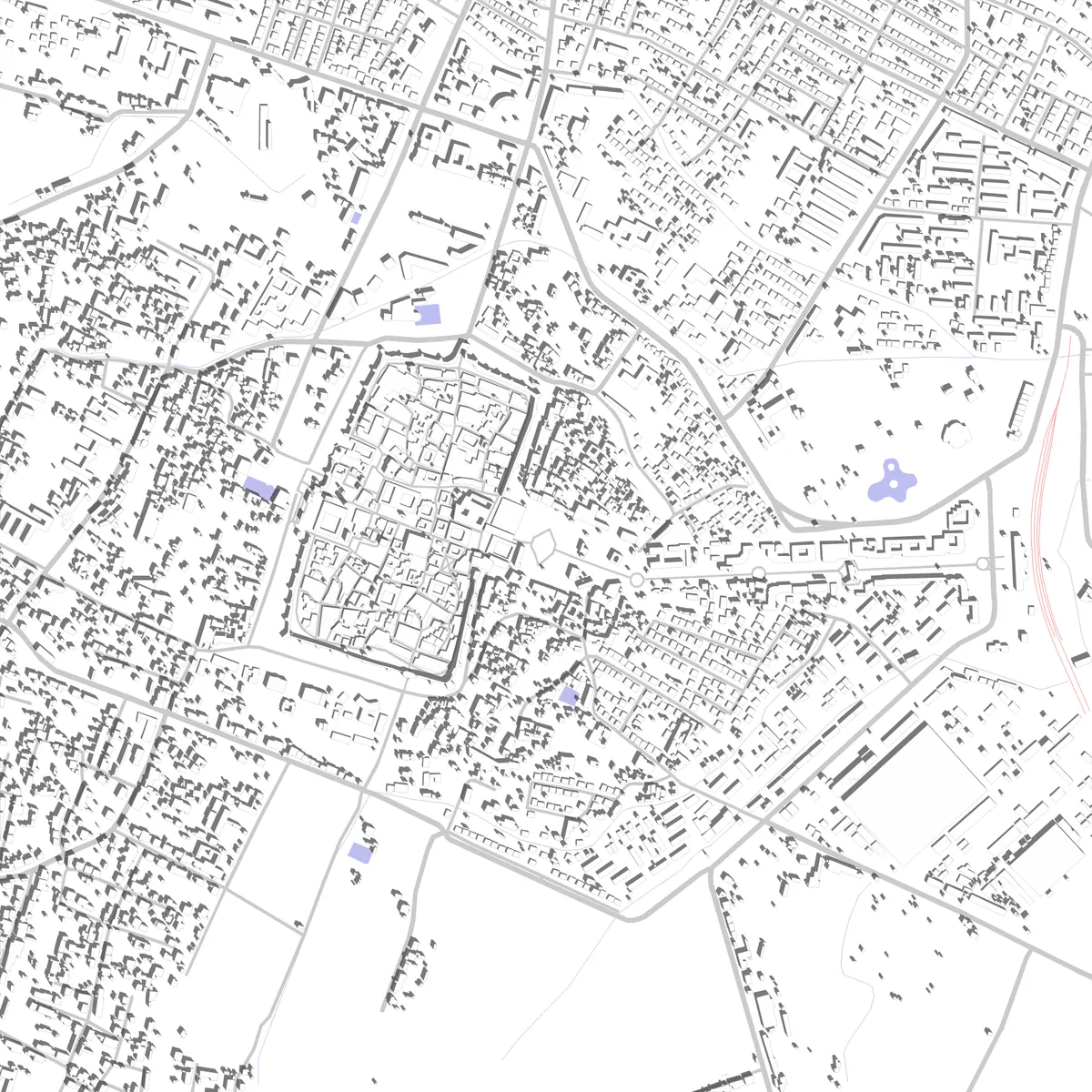 Khiva site plan (2.5 km)