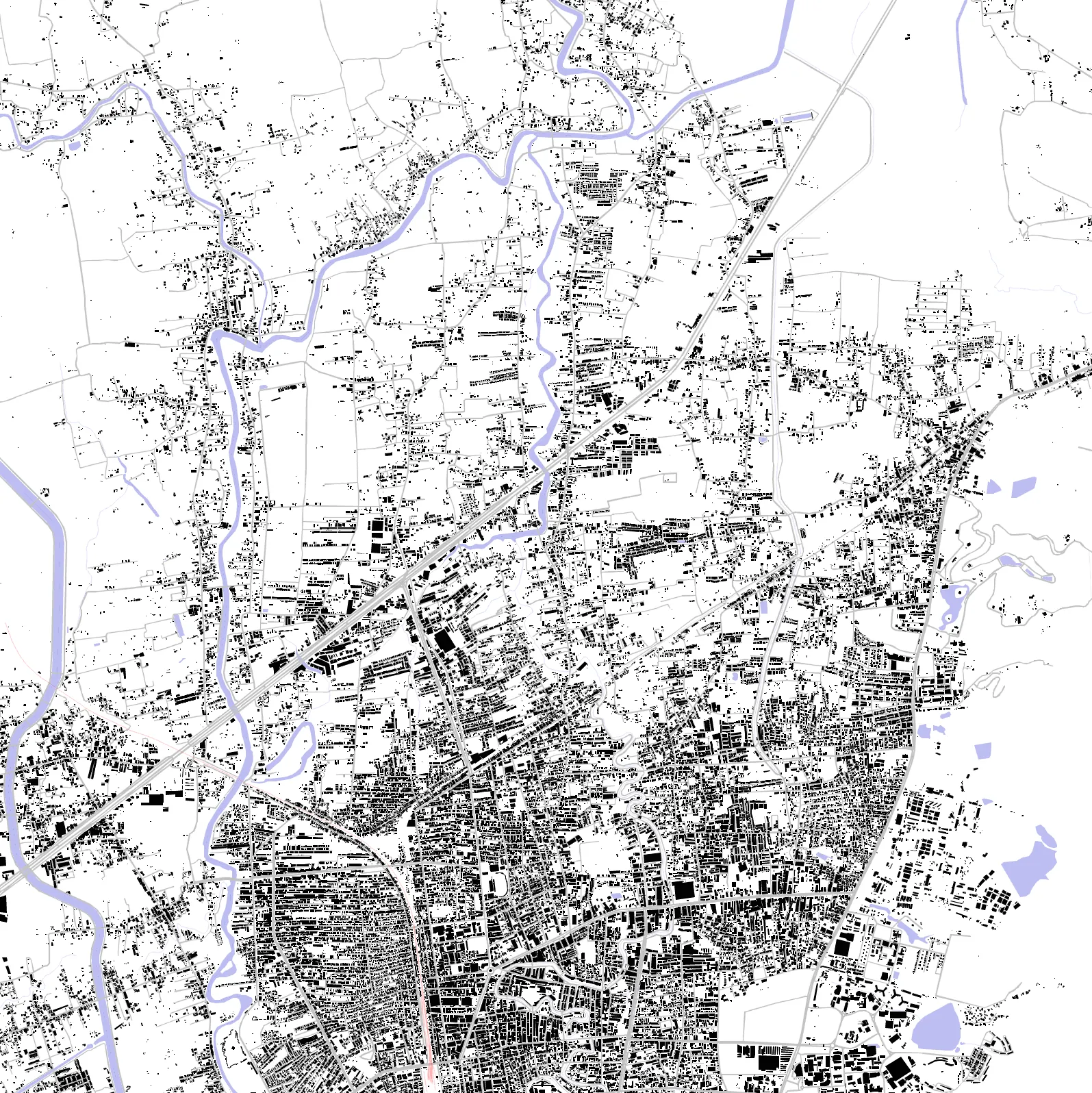 Khlong Hae Schwarzplan