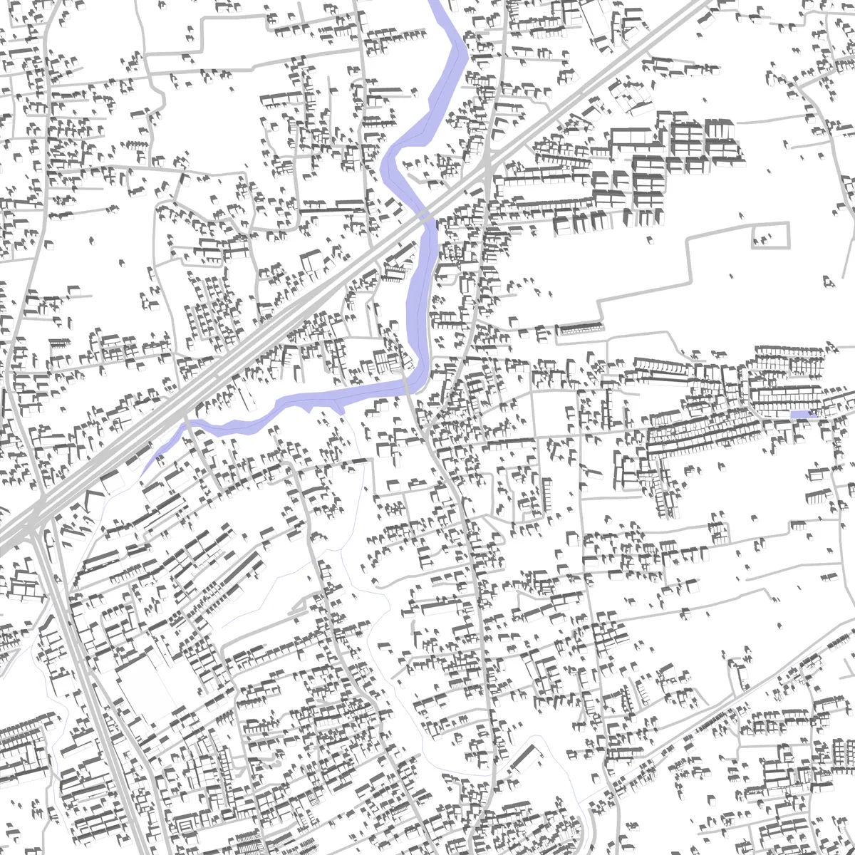 Khlong Hae Lageplan (2,5 km)