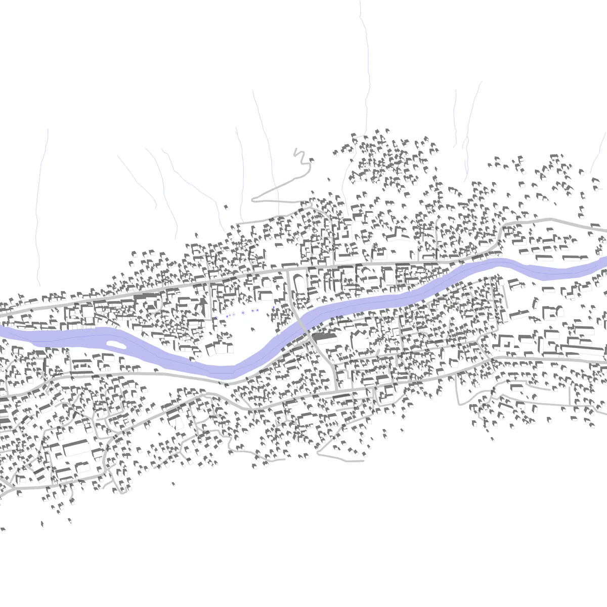 Хорог site plan (2.5 km)