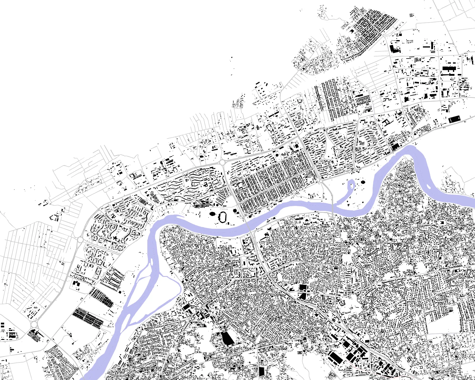 Khujand Schwarzplan