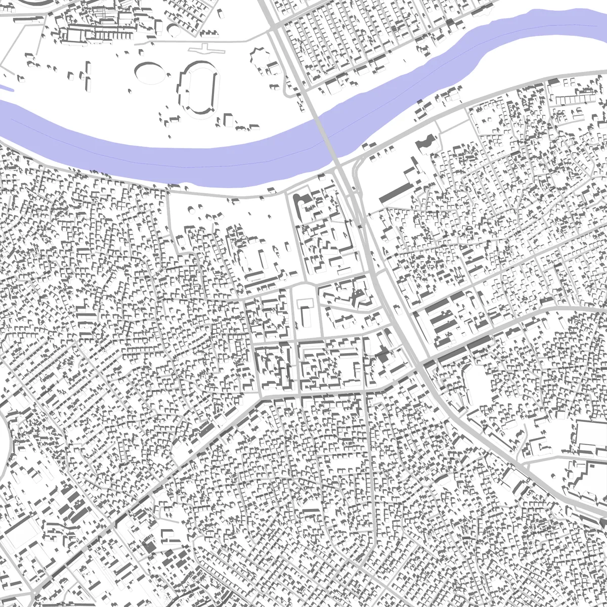 Khujand Lageplan (2,5 km)