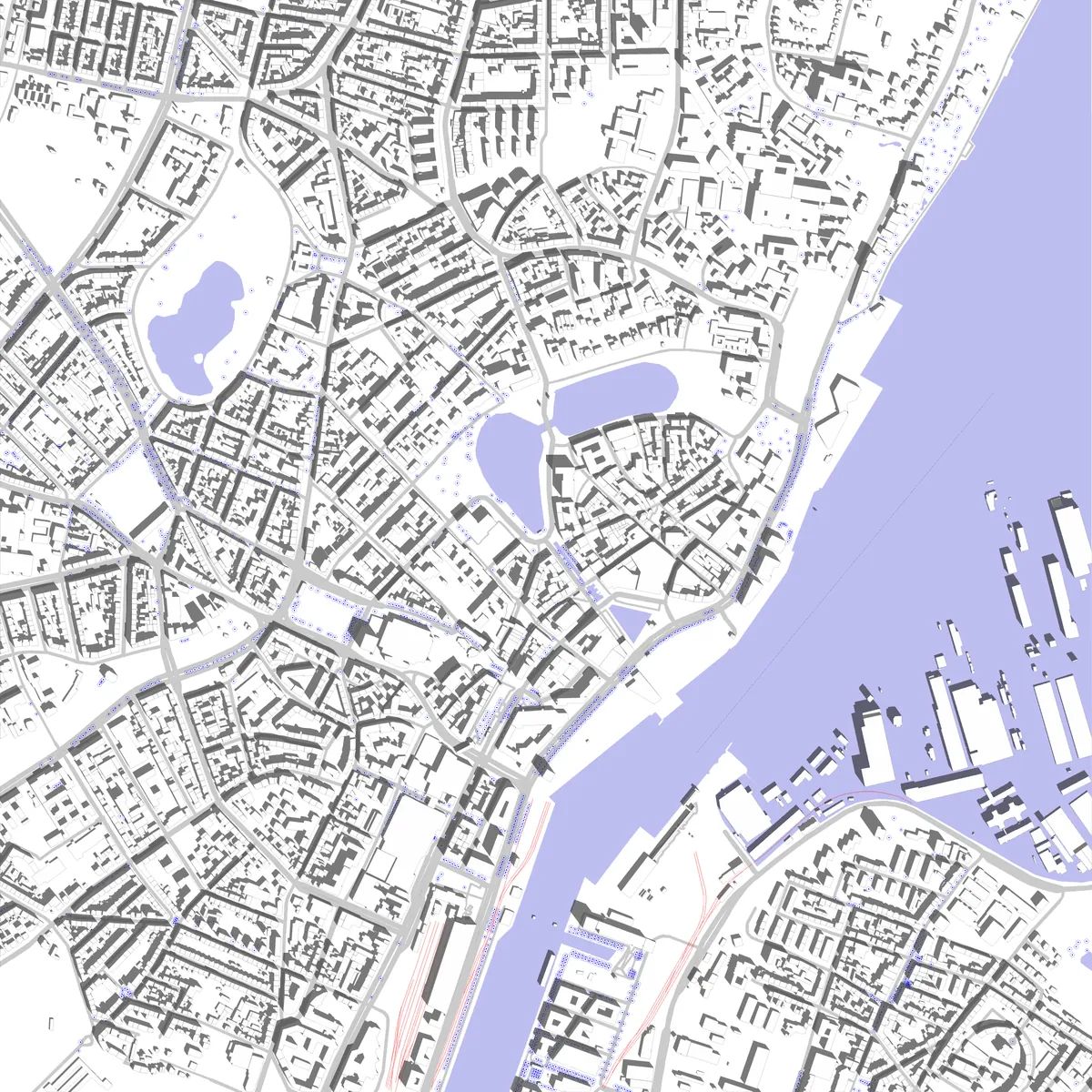 Kiel Lageplan (2,5 km)
