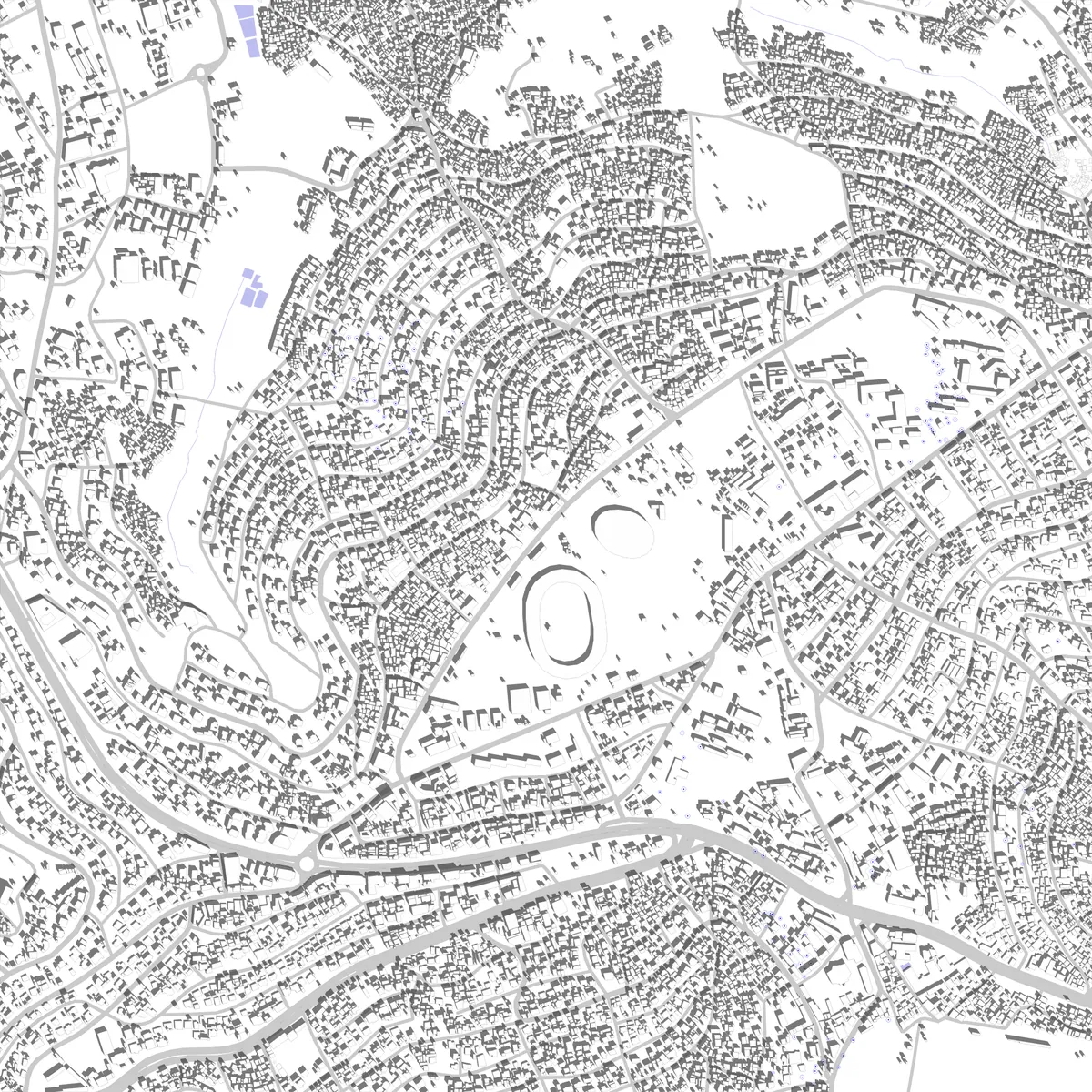 Kigali plan de situation (2,5 km)