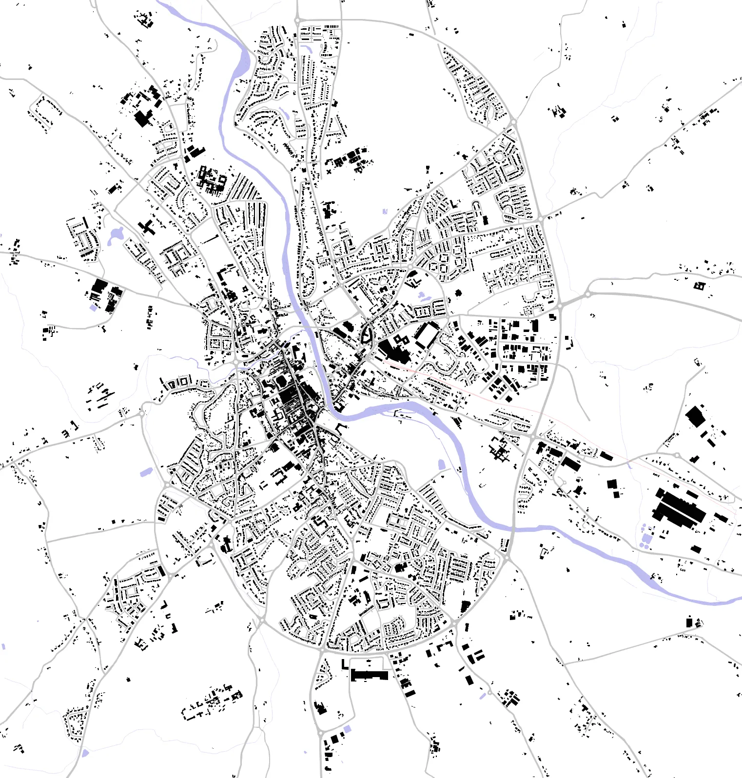 Kilkenny figure ground plan