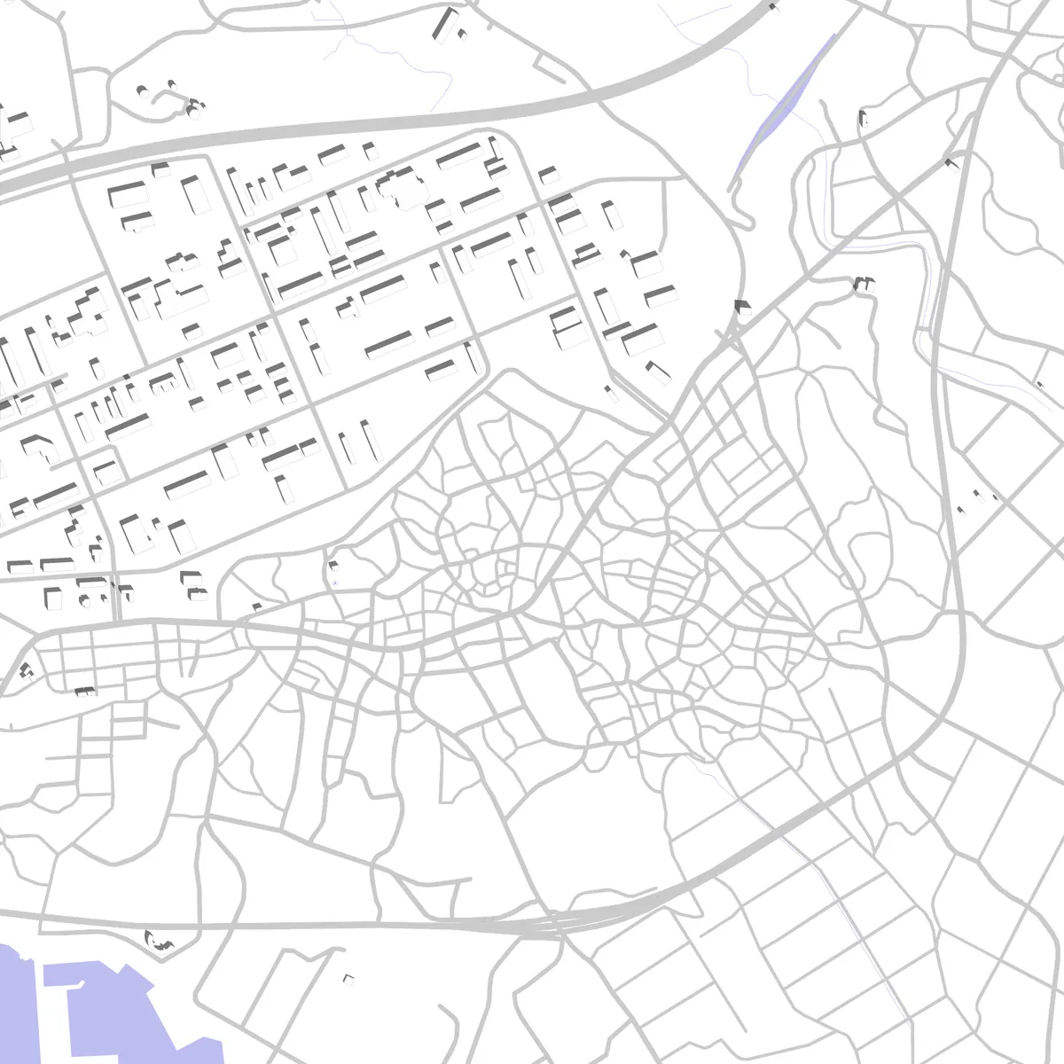 金武 敷地図 (2.5 km)