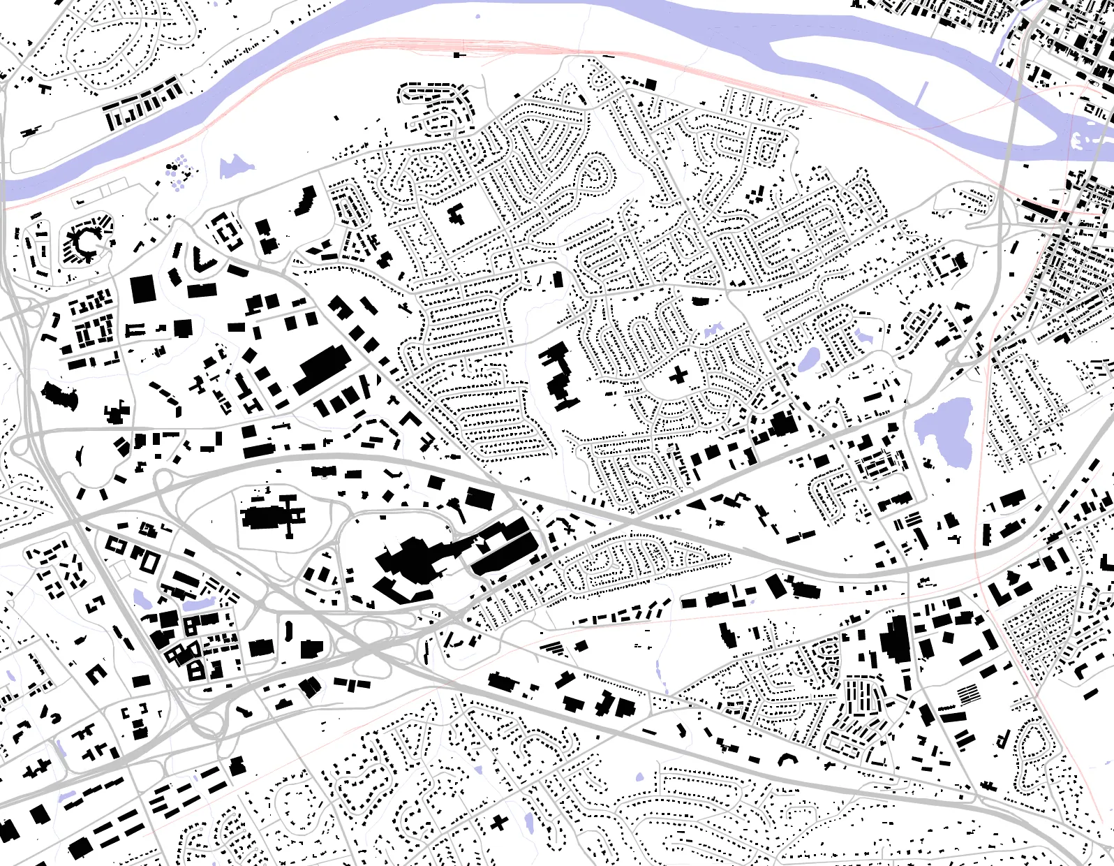 King of Prussia figure ground plan