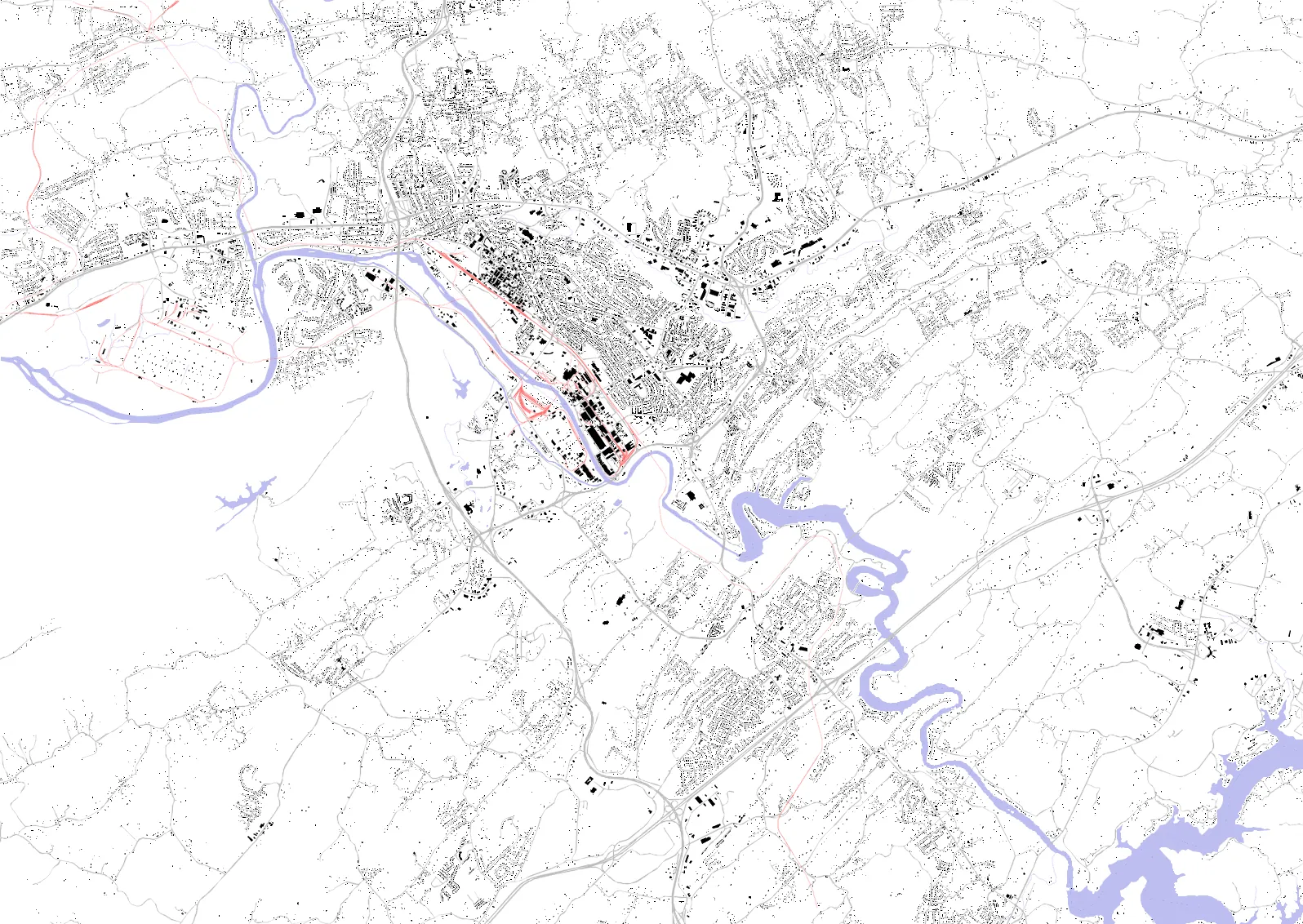 Kingsport figure ground plan