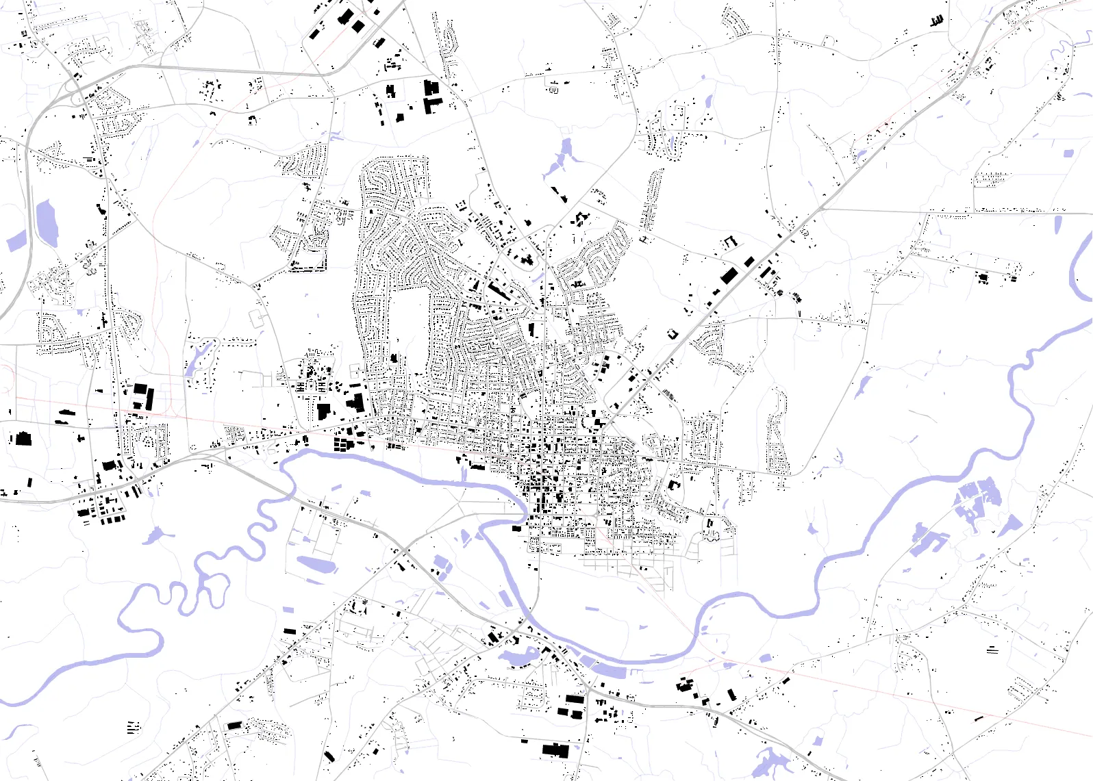 Kinston figure ground plan