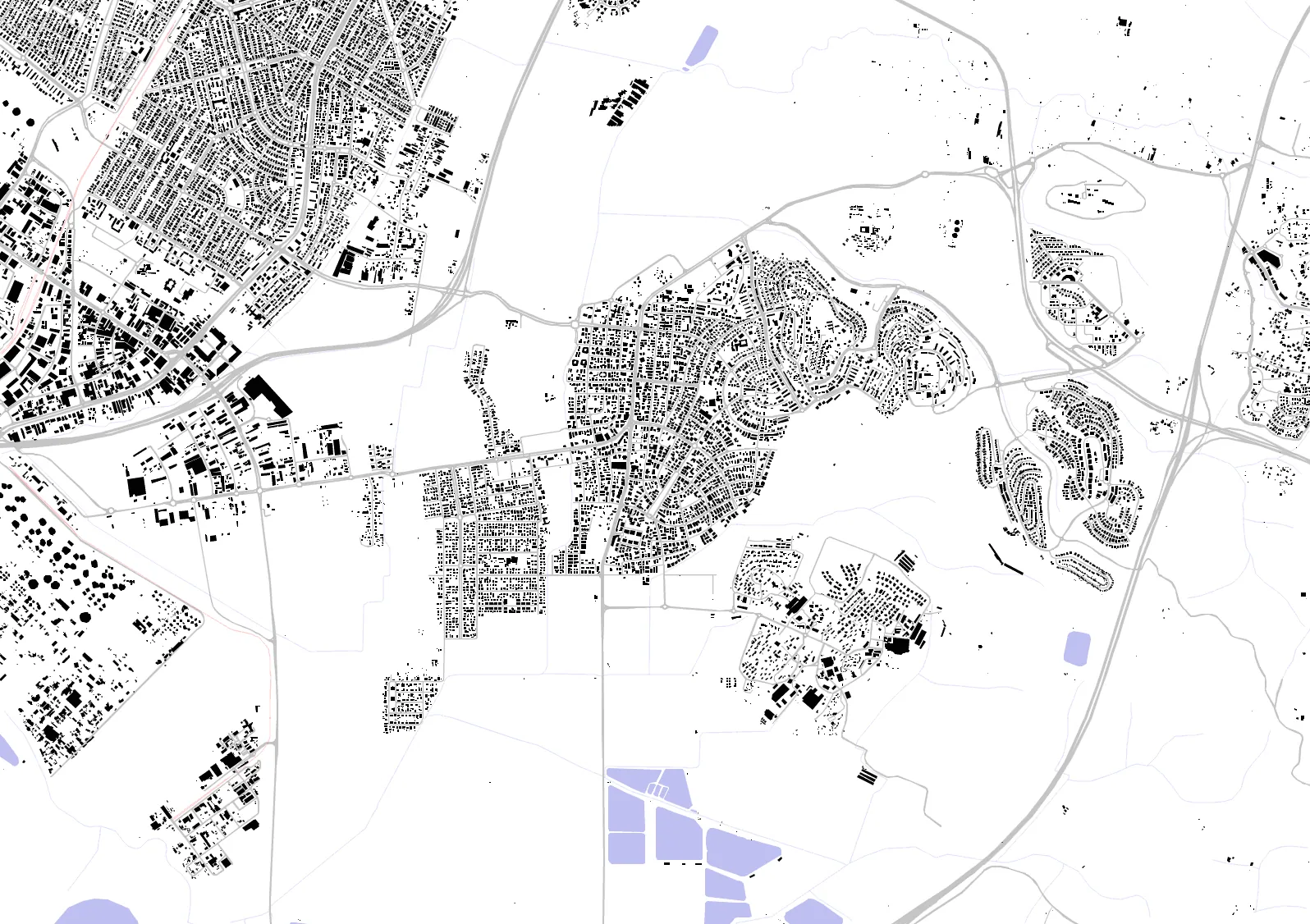 Kiryat Ata figure ground plan