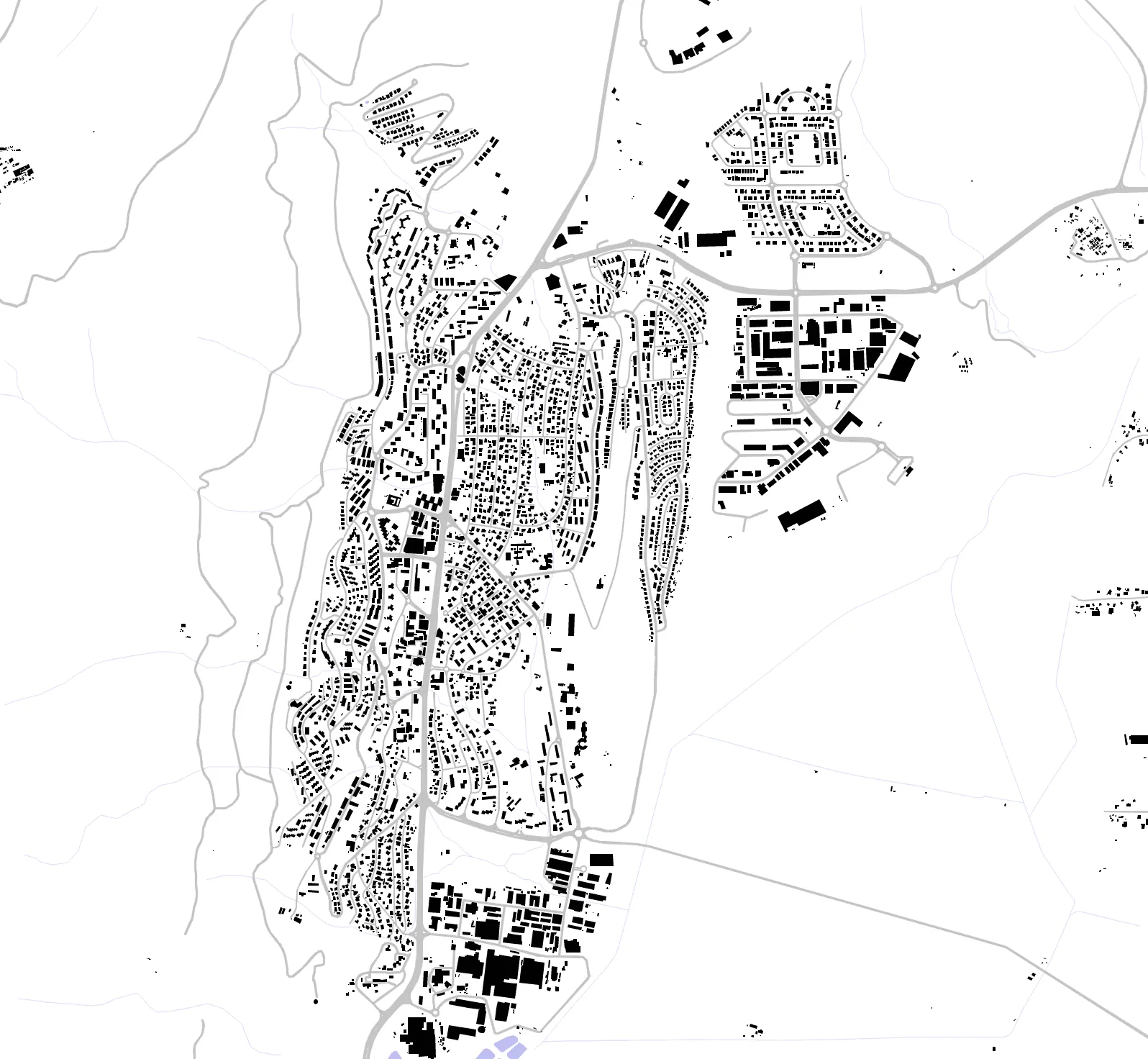 Kiryat Shmona Schwarzplan