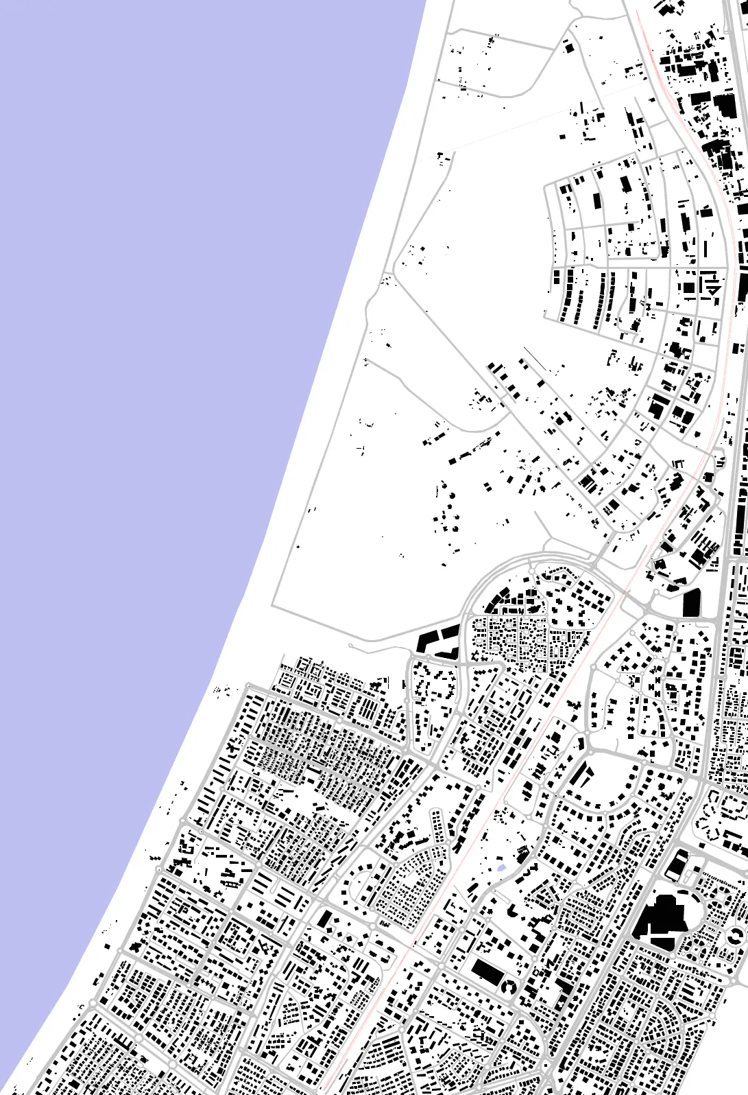 Kiryat Yam figure ground plan