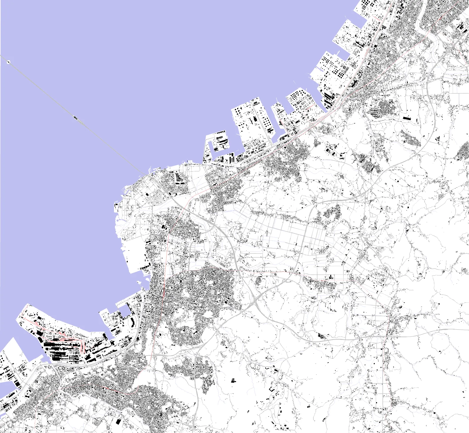 Kisarazu figure ground plan