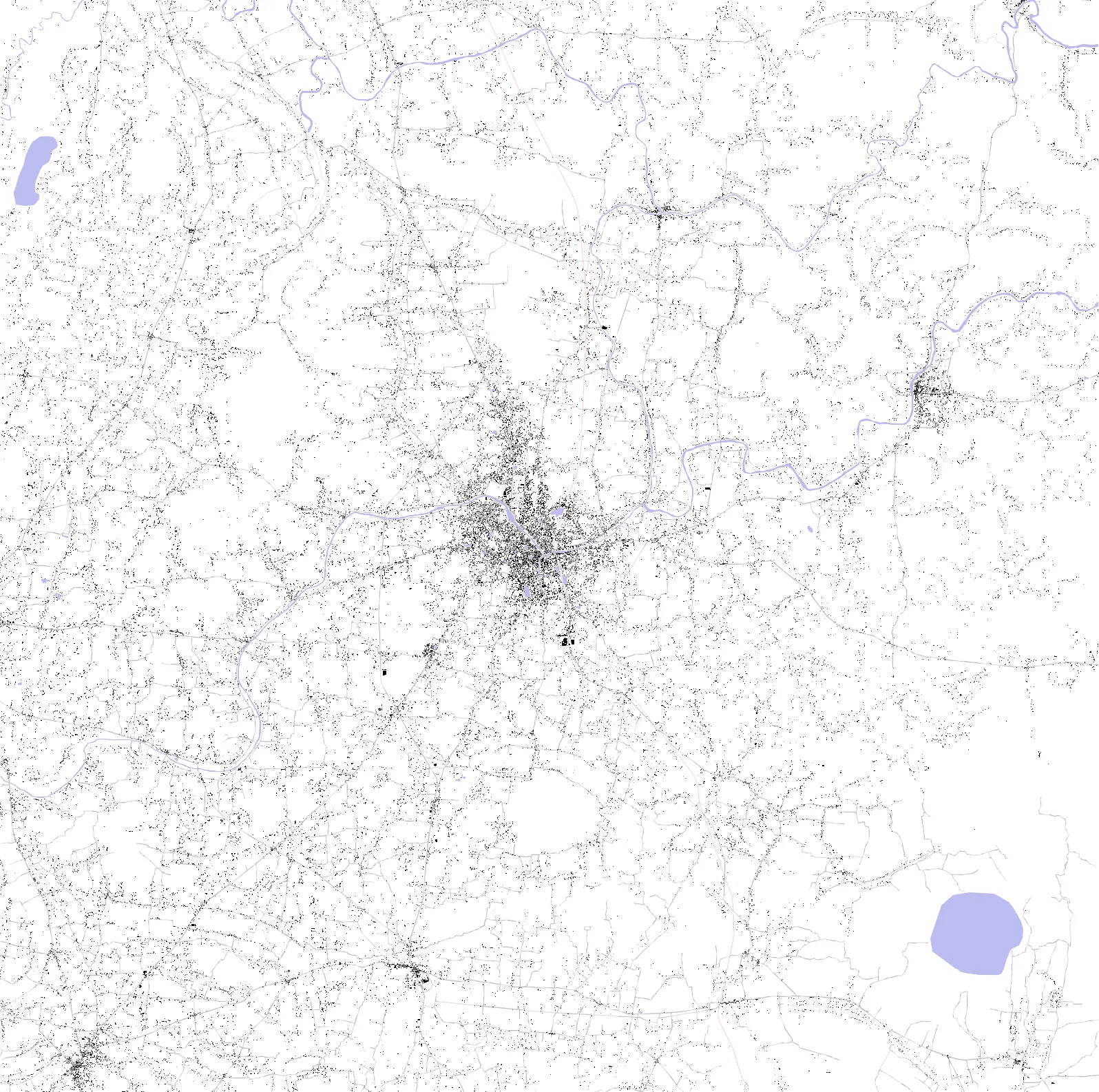Kishoreganj figure ground plan