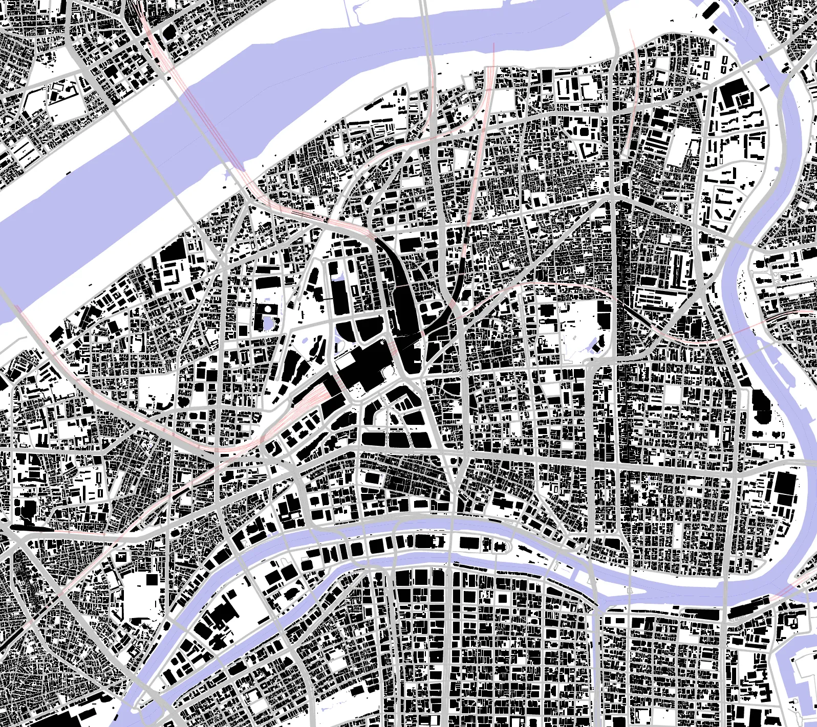 Kita-ku figure ground plan