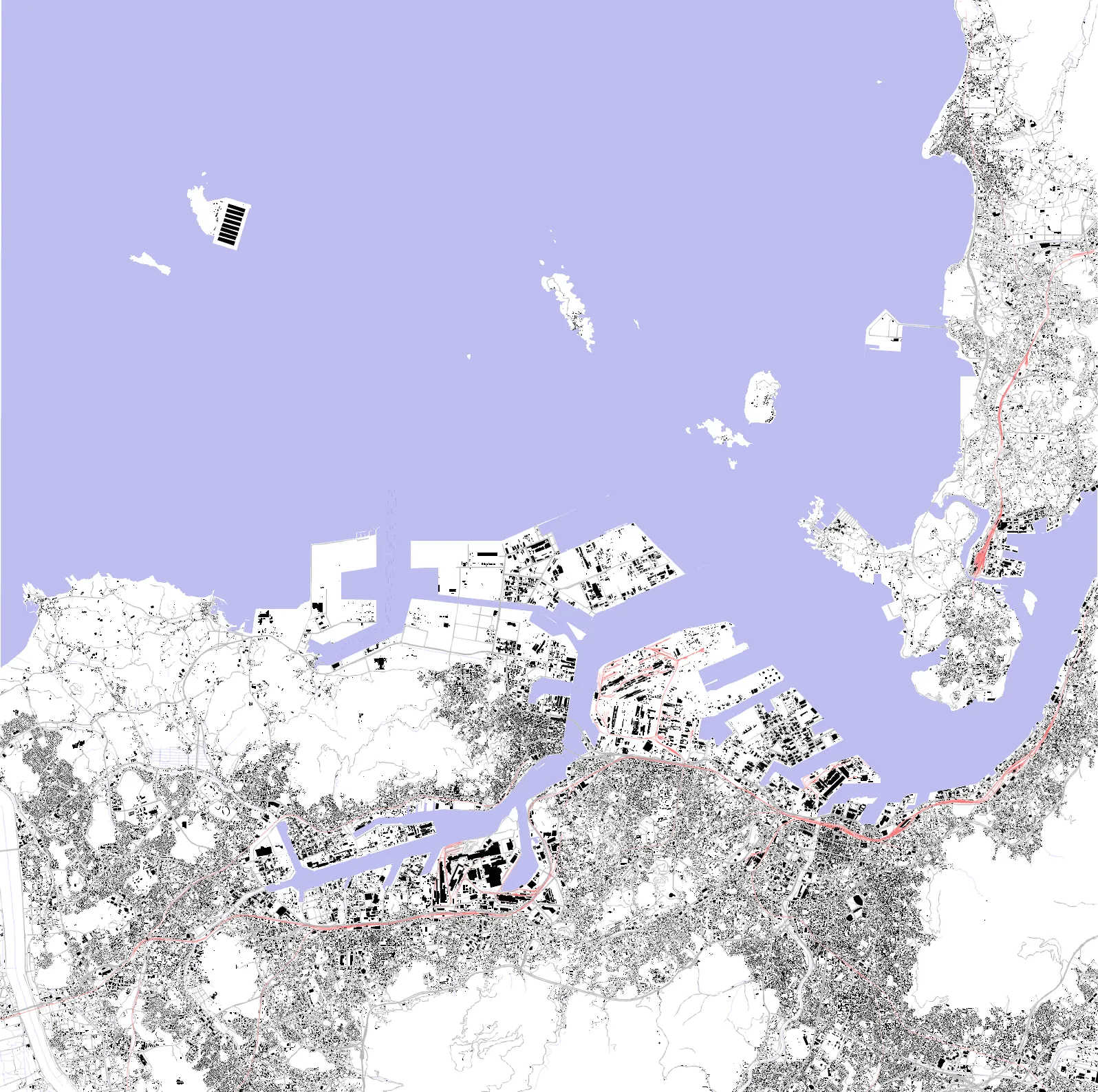 Kitakyushu figure ground plan