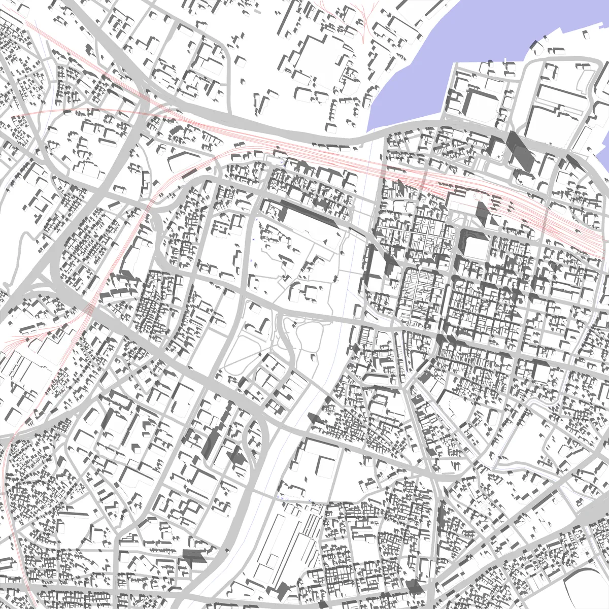 Kitakyushu site plan (2.5 km)