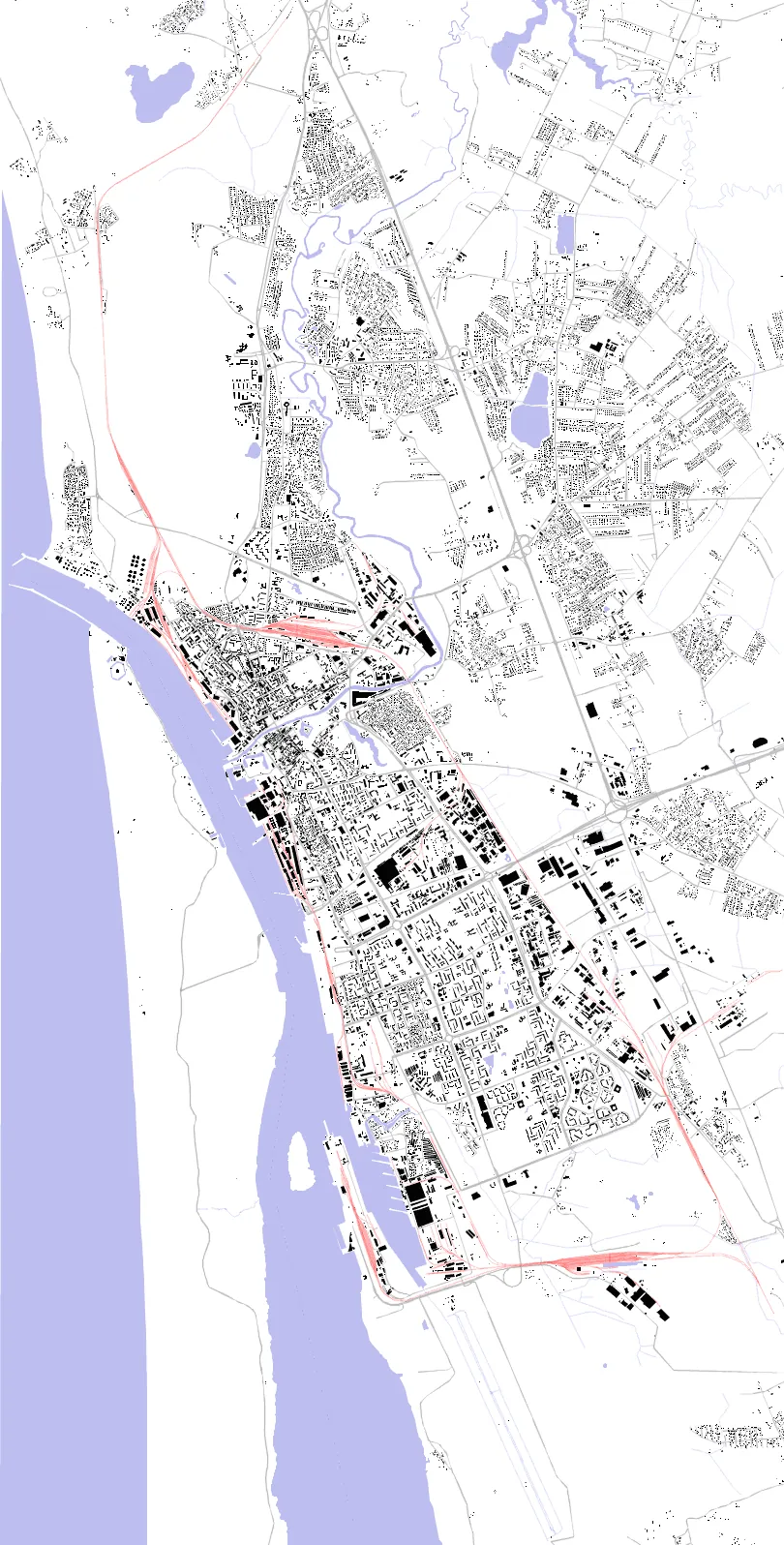 Klaipėda figure ground plan