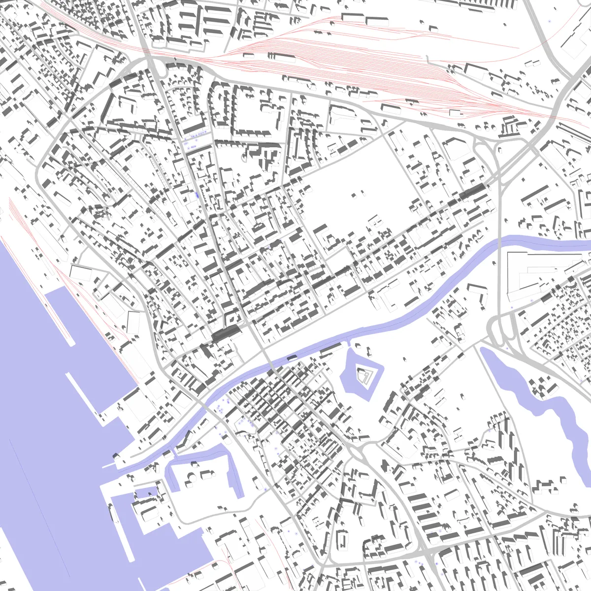 Klaipėda site plan (2.5 km)