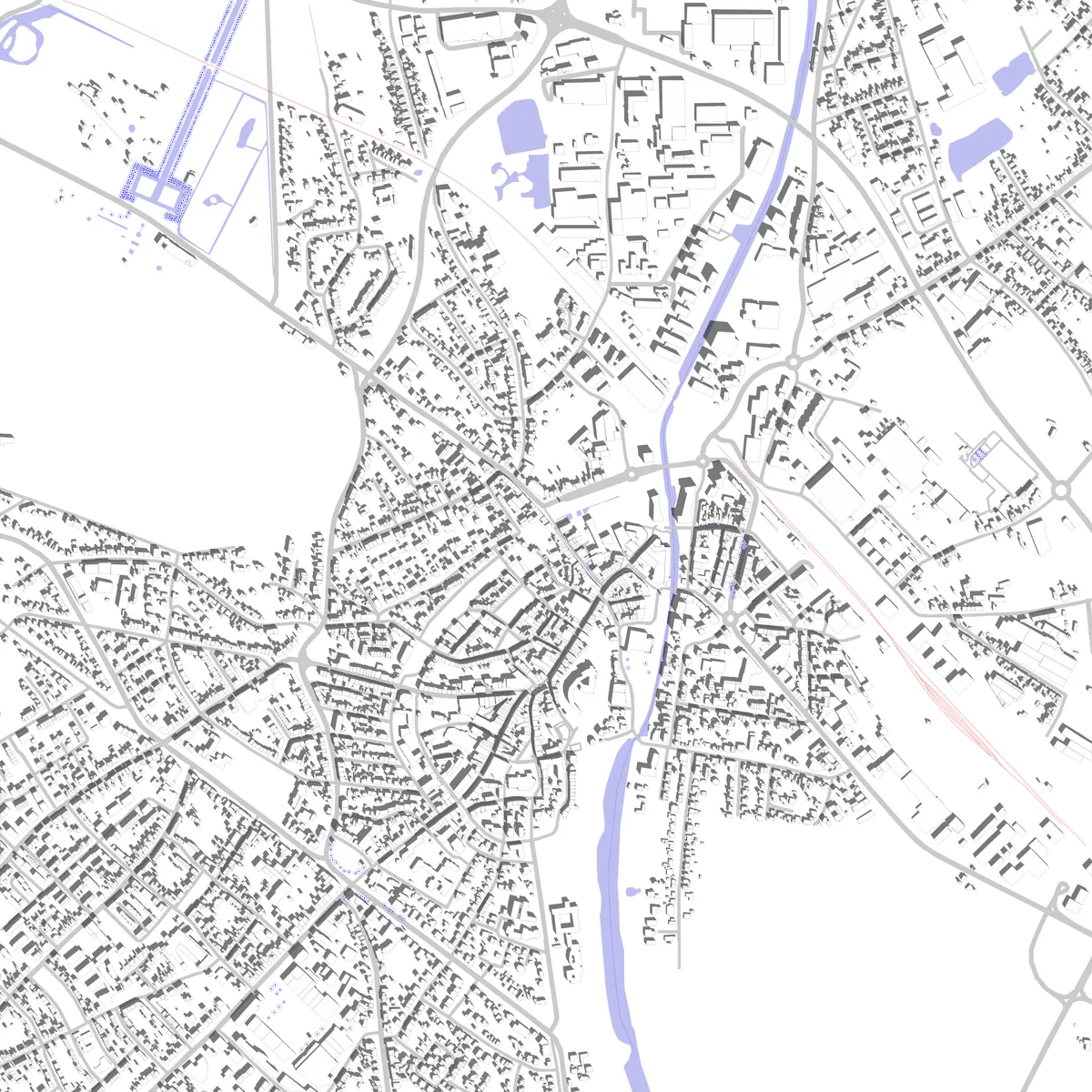 Kleve Lageplan (2,5 km)