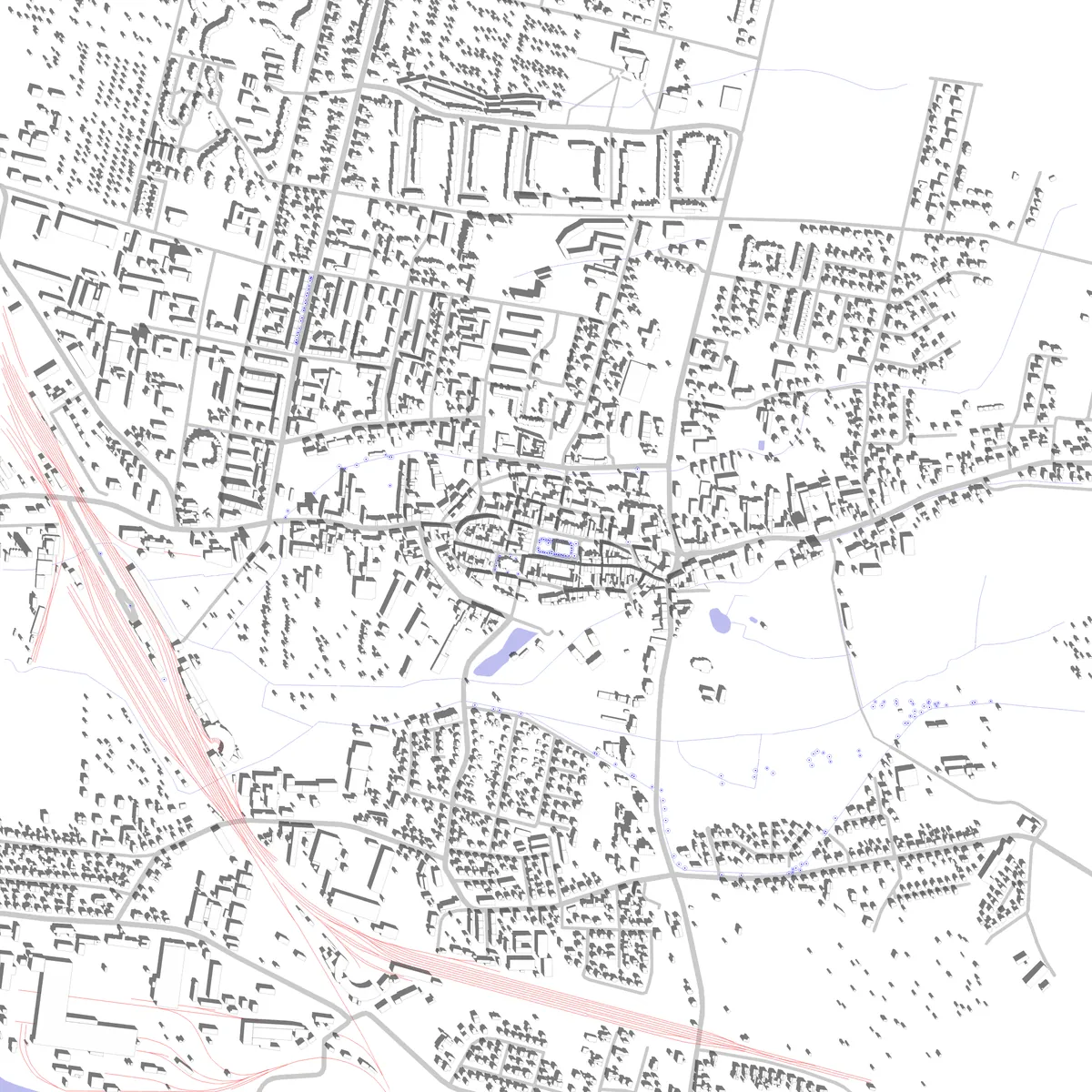 Kluczbork plan zagospodarowania (2,5 km)