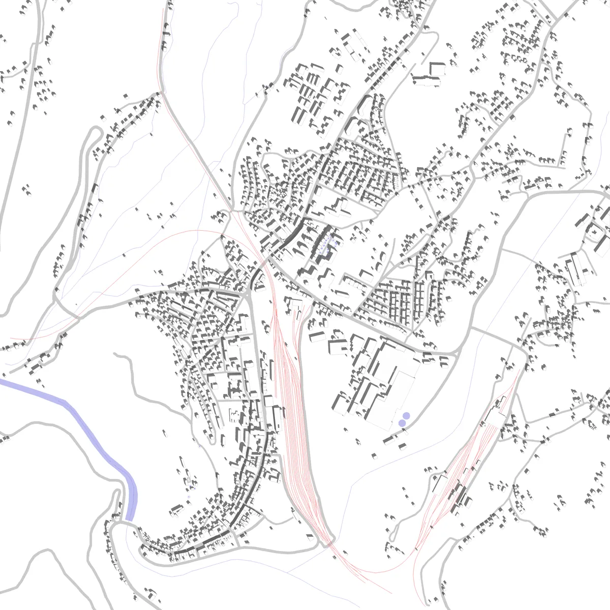 Knin site plan (2.5 km)