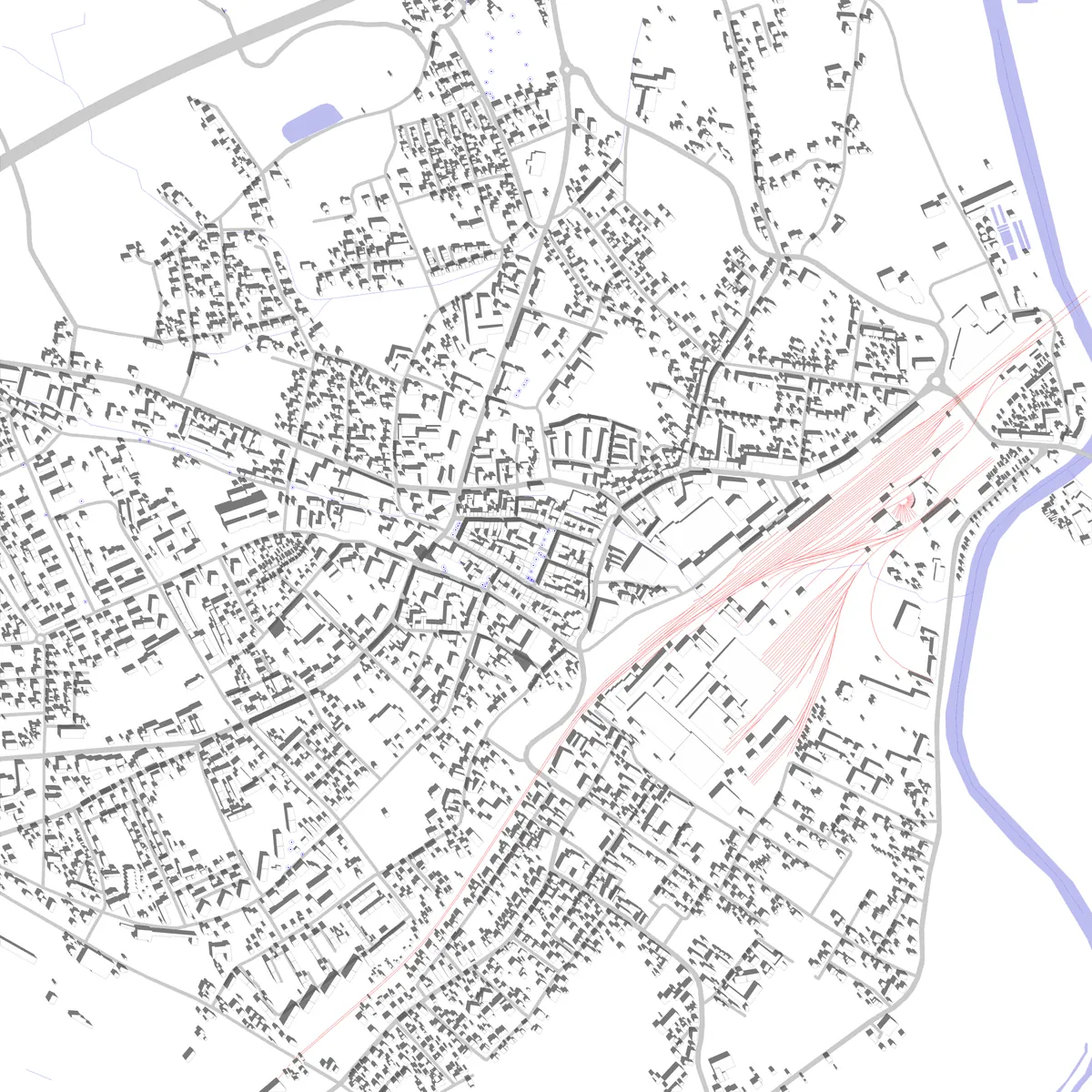Knittelfeld Lageplan (2,5 km)